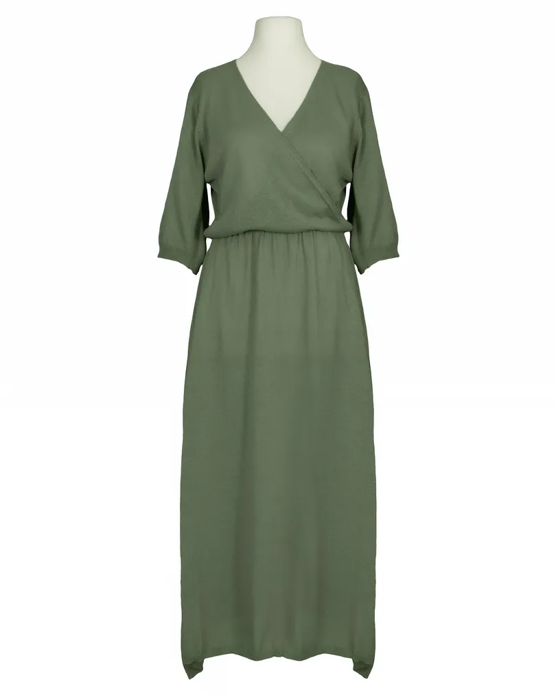 Strickkleid Baumwolle in  khaki von Made in Italy (Bild 1)