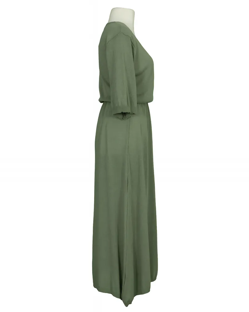 Strickkleid Baumwolle in  khaki von Made in Italy (Bild 2)