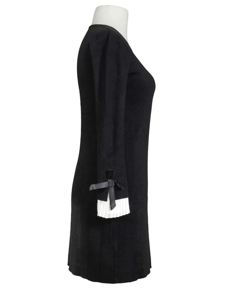 Strickkleid mit Plissee in  schwarz von Anny (Bild 2)