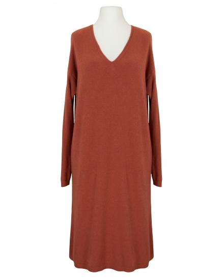 Strickkleid mit V-Ausschnitt in  rost von New Collection (Bild 1)