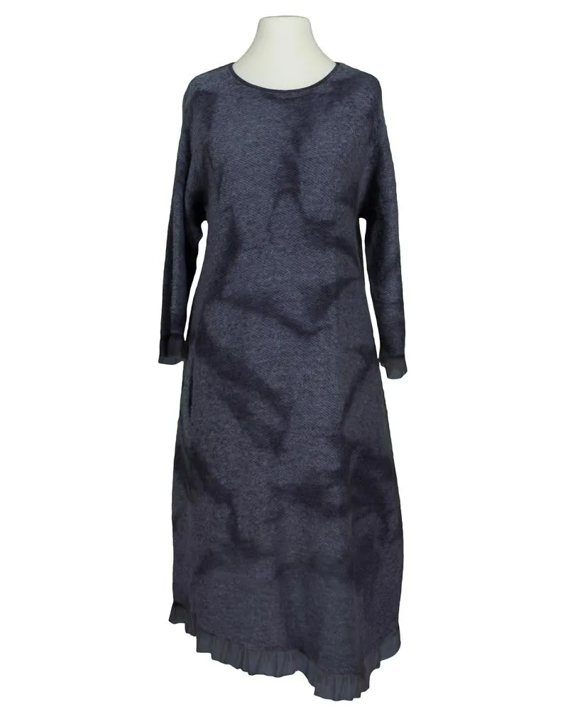 Strickkleid mit Volant in  blau von Spaziodonna (Bild 1)