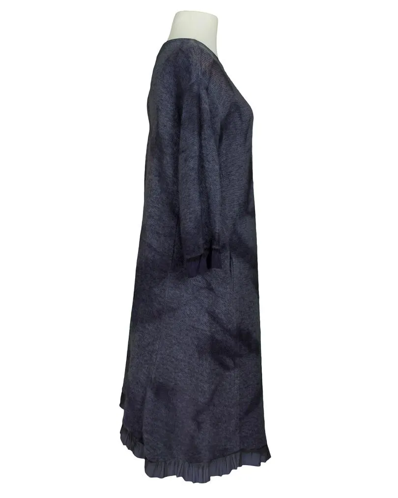 Strickkleid mit Volant in  blau von Spaziodonna (Bild 2)