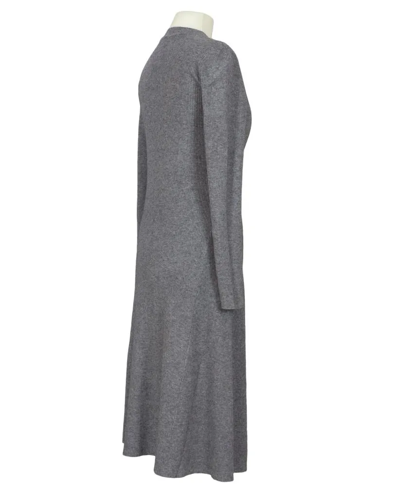 Strickkleid Rippstrick in  grau von M & V (Bild 2)
