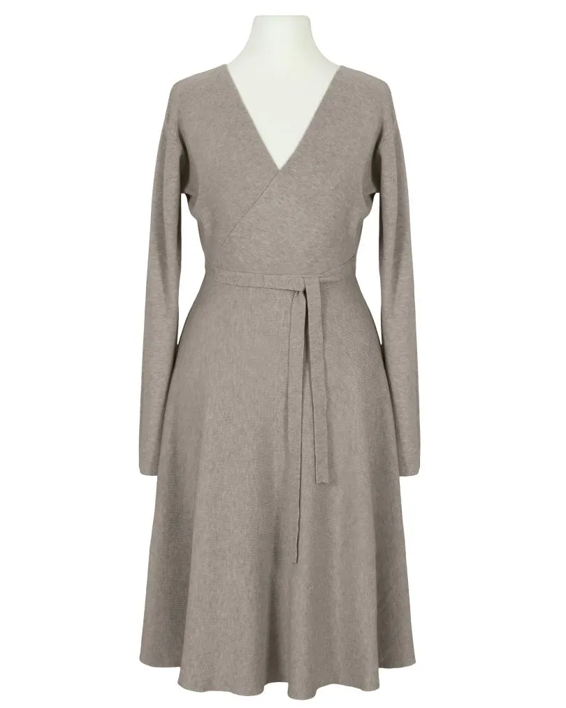 Strickkleid Wickeloptik in  braun von Made in Italy (Bild 1)