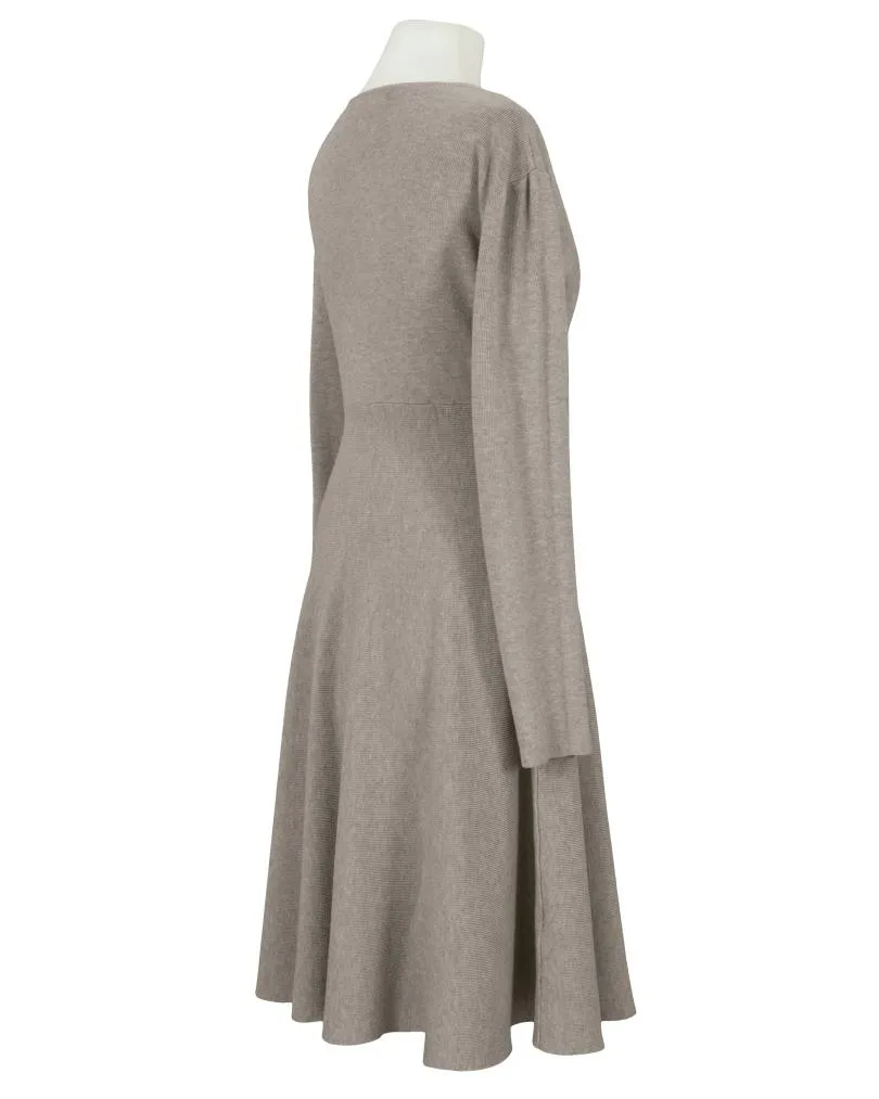 Strickkleid Wickeloptik in  braun von Made in Italy (Bild 4)