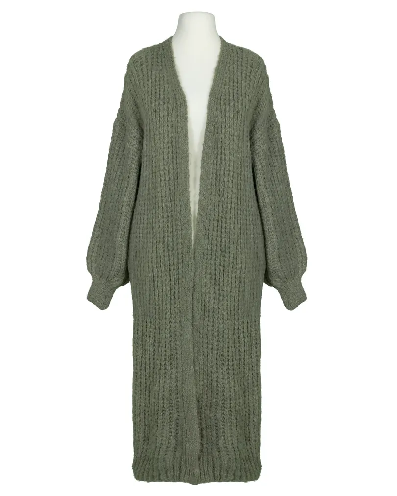Strickmantel Grobstrick in  khaki von Made in Italy (Bild 1)