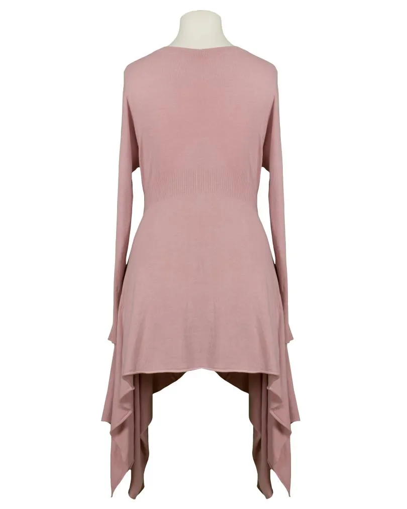Longpullover mit Zipfelsaum in  rosa von Donnapiu (Bild 3)