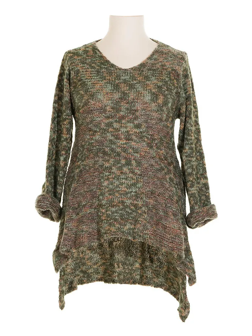 Pullover Tunikastil in  gr�n von Amandine (Bild 1)