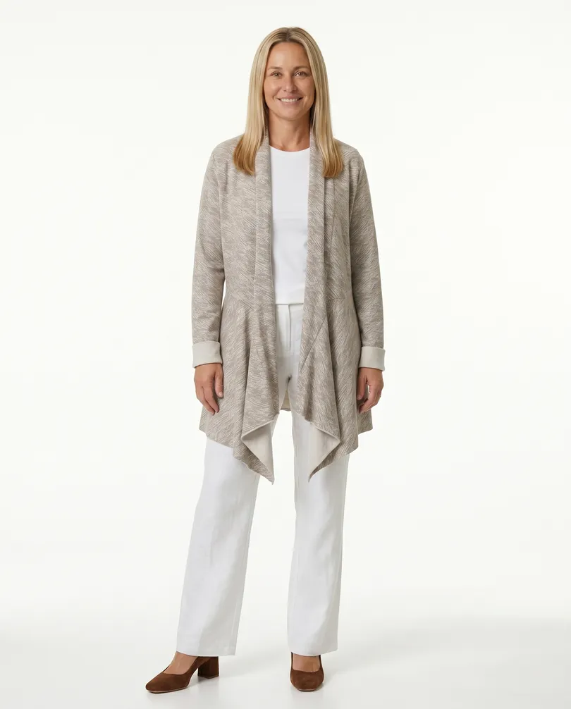 Sweatjacke Jersey in  taupe von Carla Giannini (Bild 3)