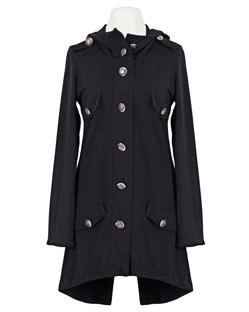 Sweatjacke Kapuze in schwarz von ever new fashion