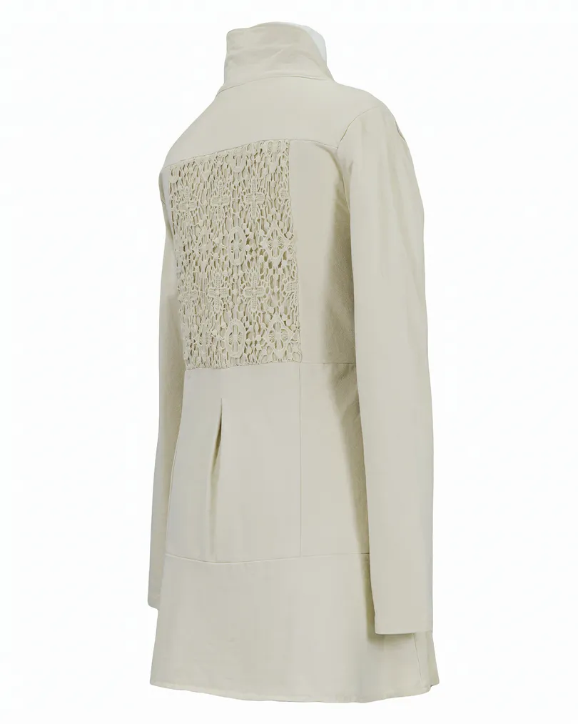 Sweatjacke mit H�kelspitze in  beige von RESTART (Bild 2)