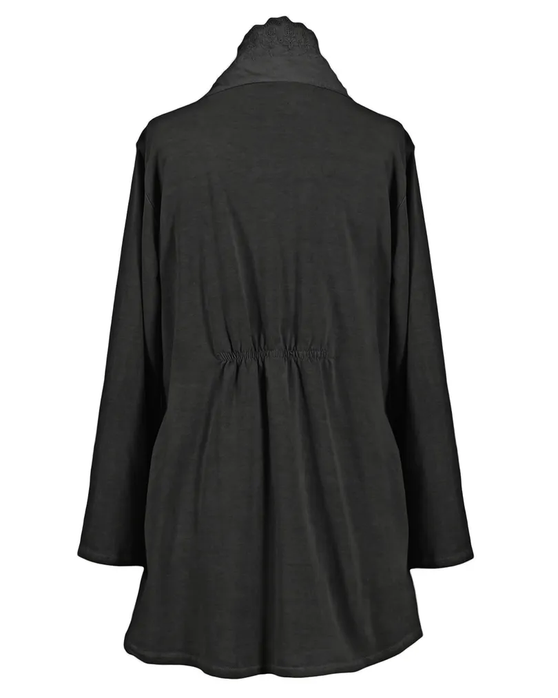 Cardigan mit Spitze in  schwarz von Diana (Bild 3)