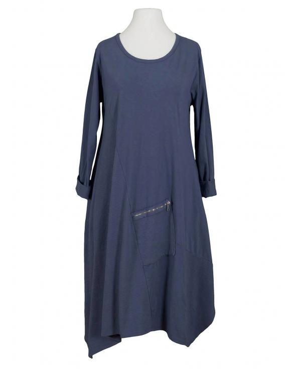 Sweatkleid A-Linie in jeansblau von New Collection