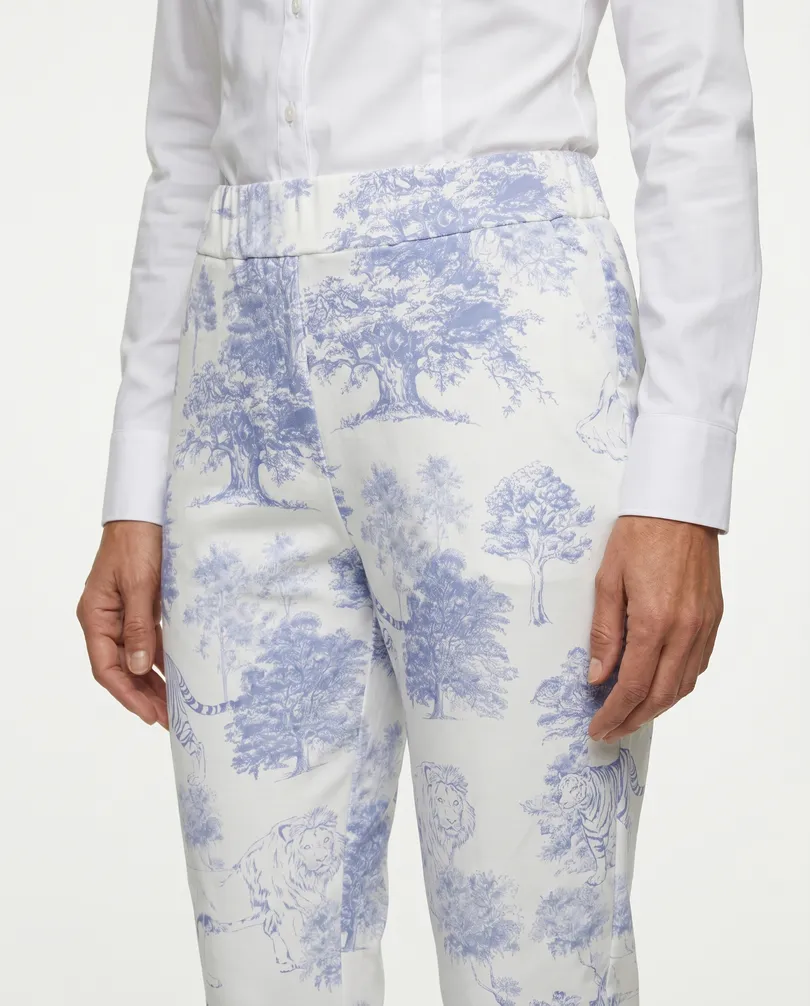 Sweatpants Floral in  blau von Made in Italy (Bild 4)
