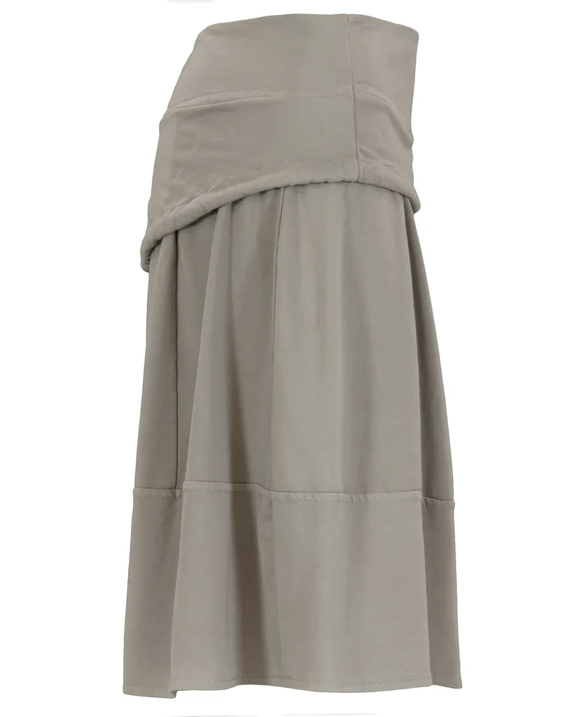 Sweatrock Jersey in  taupe von Made in Italy (Bild 3)