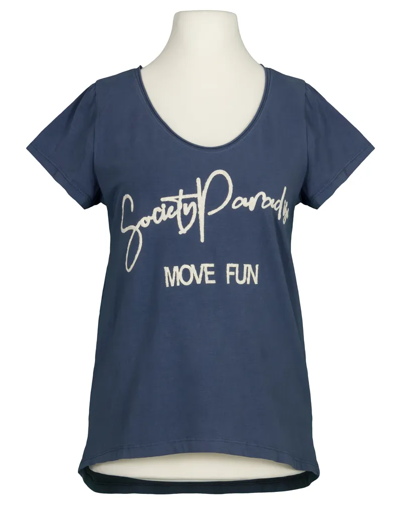 T-Shirt Baumwolle in  blau von Made in Italy (Bild 1)
