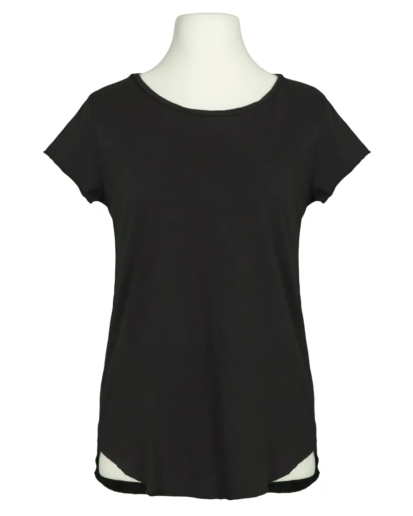 T-Shirt Baumwolle in  schwarz von Made in Italy (Bild 1)