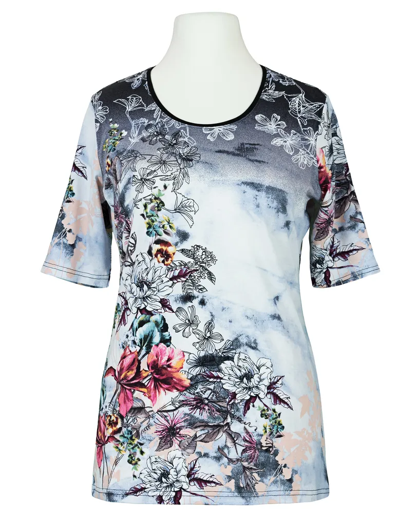 T-Shirt Blumenprint in  bunt von Da Capo (Bild 1)