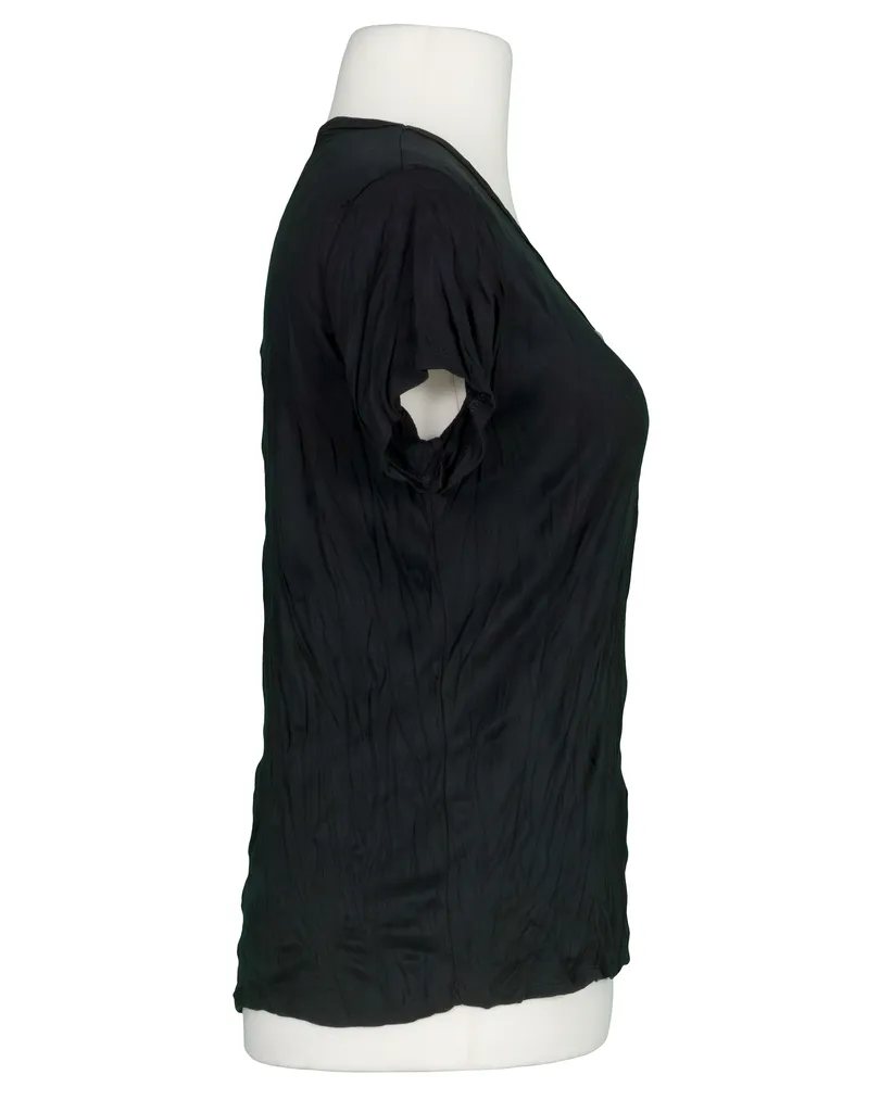 T-Shirt V-Ausschnitt in  schwarz von Made in Italy (Bild 2)