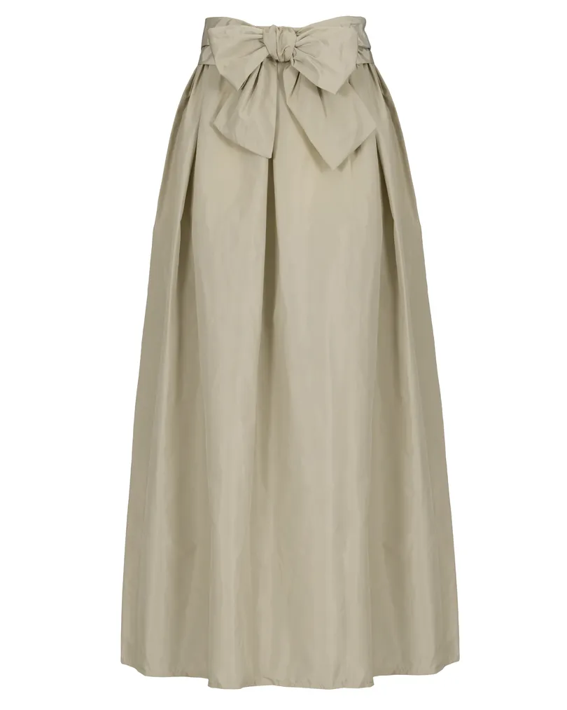 Taftrock Maxi in  beige von Made in Italy (Bild 1)