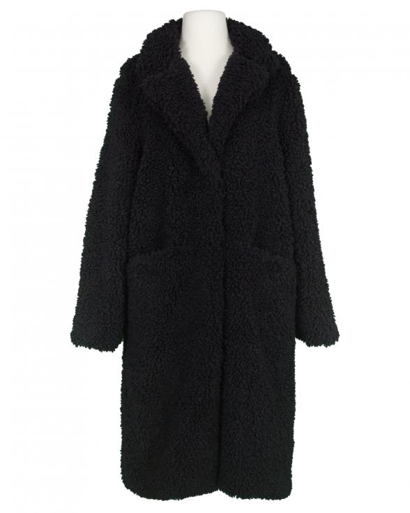 Teddymantel in schwarz von Made in Italy