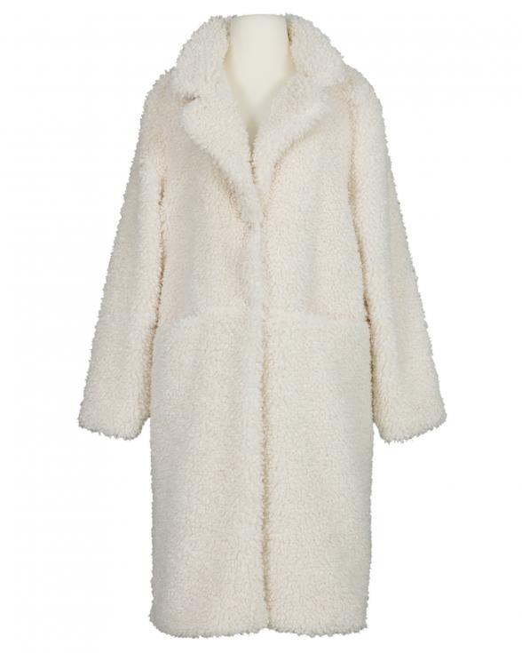 Teddymantel in wollweiss von Made in Italy