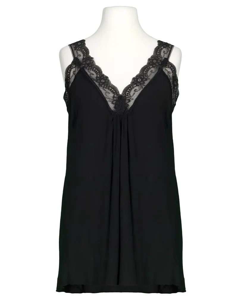 Top mit Spitze in  schwarz von Made in Italy (Bild 1)