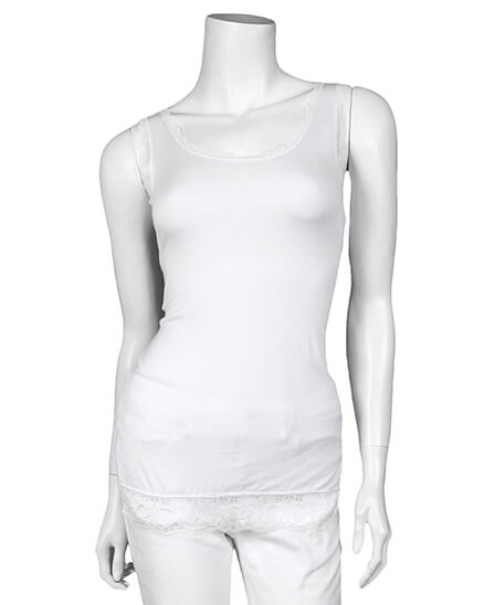 Top mit Spitze in  weiss von Pronto (Bild 1)