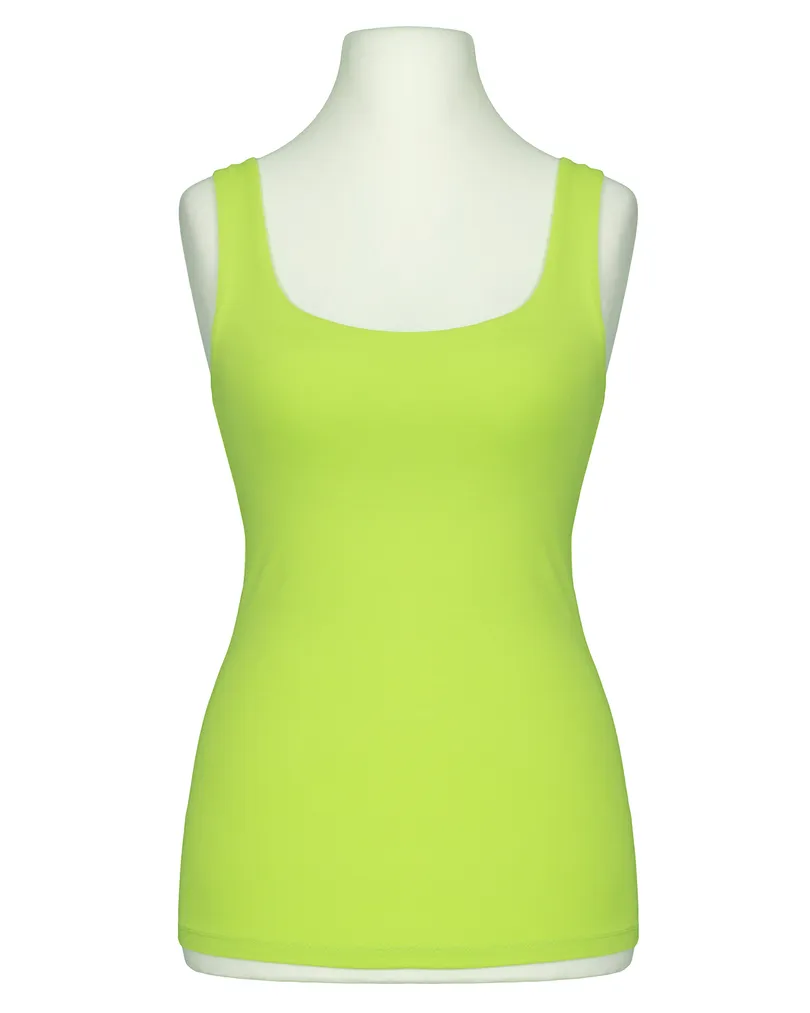Top Viskose in limette von Made in Italy
