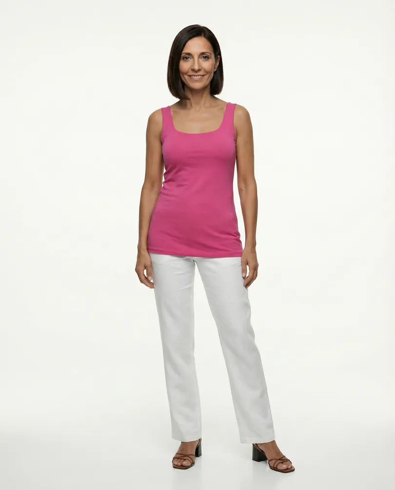 Top Viskose in  pink von Made in Italy (Bild 2)
