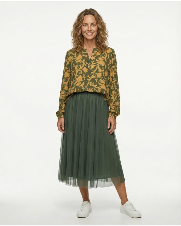 T�llrock in khaki von Made in Italy