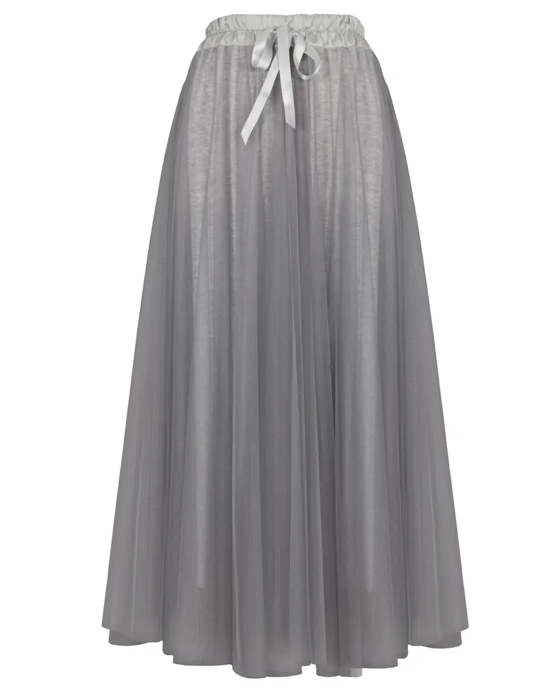 T�llrock einlagig in  grau von Made in Italy (Bild 1)