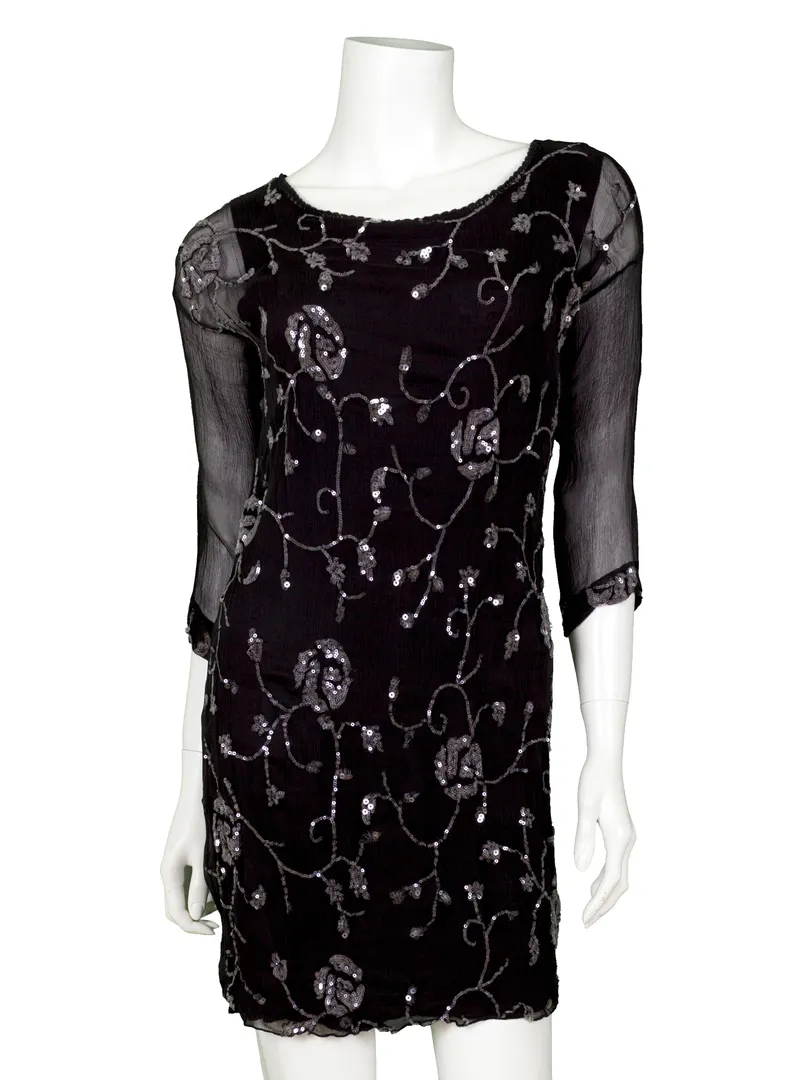 Shirt Seidencrepe in  schwarz von Essentielle Mode (Bild 1)