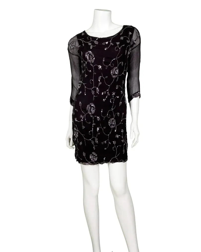 Shirt Seidencrepe in  schwarz von Essentielle Mode (Bild 2)