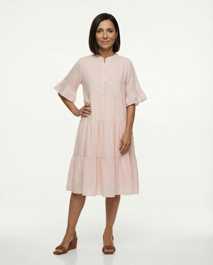 Tunika Baumwolle in  rosa von Selected Touch (Bild 3)