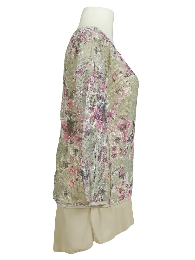 Shirt Bl�tenprint in  beige von Diana (Bild 2)