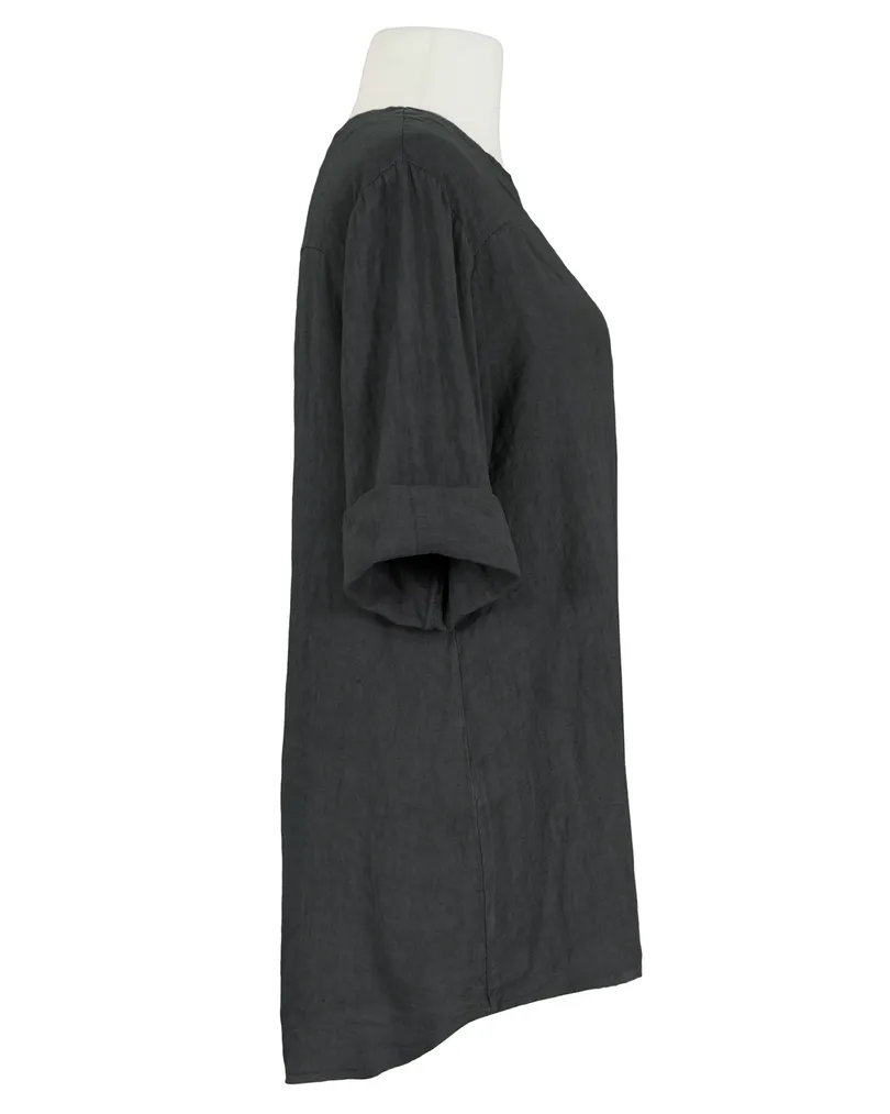 Tunika Bluse Leinen in  schwarz von Puro Lino (Bild 3)