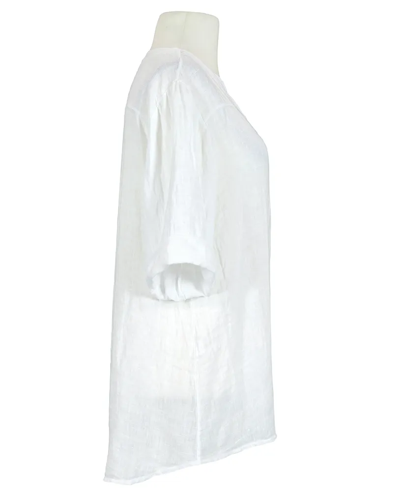 Tunika Bluse Leinen in  wei� von Puro Lino (Bild 3)