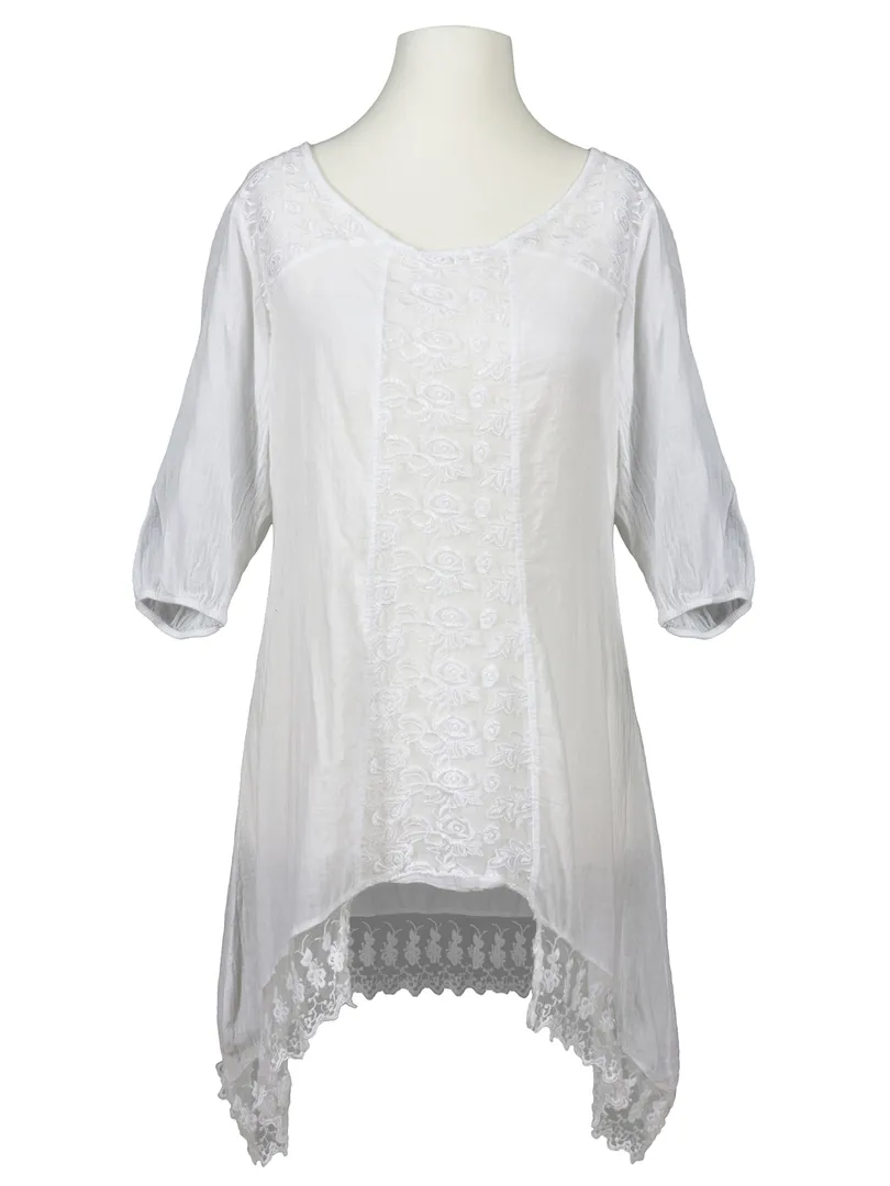Tunika Bluse mit Spitze in  wei� von RESTART (Bild 1)