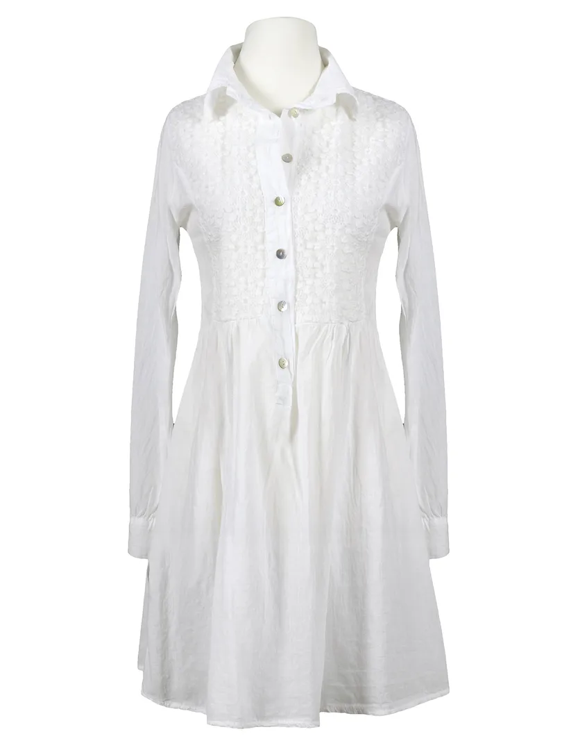 Tunika Bluse mit Spitze in  wei� von RESTART (Bild 1)