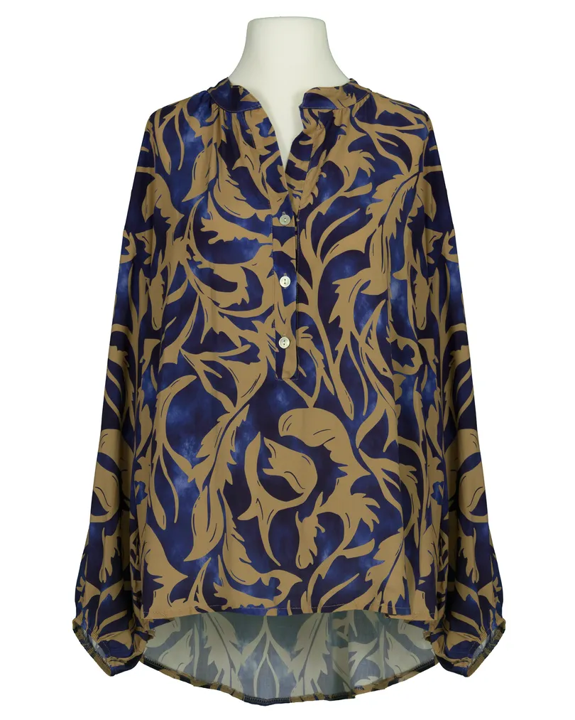 Tunika Bluse Ornamentprint in blau von Selected Touch