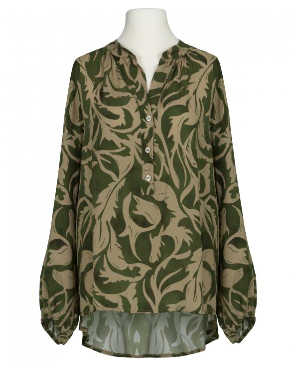 Tunika Bluse Ornamentprint in  oliv von Selected Touch (Bild 1)