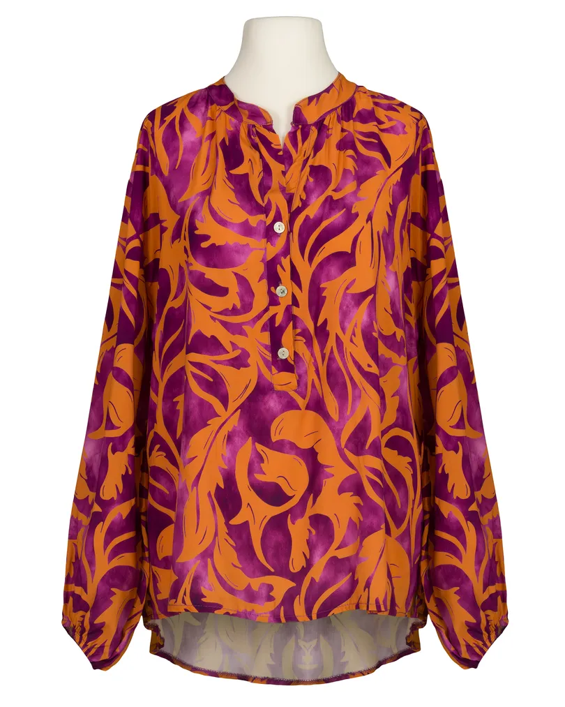 Tunika Bluse Ornamentprint in  orange von Selected Touch (Bild 1)