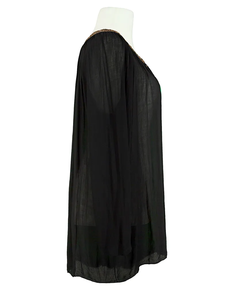 Tunika Bluse Pailletten in  schwarz von ever new fashion (Bild 2)