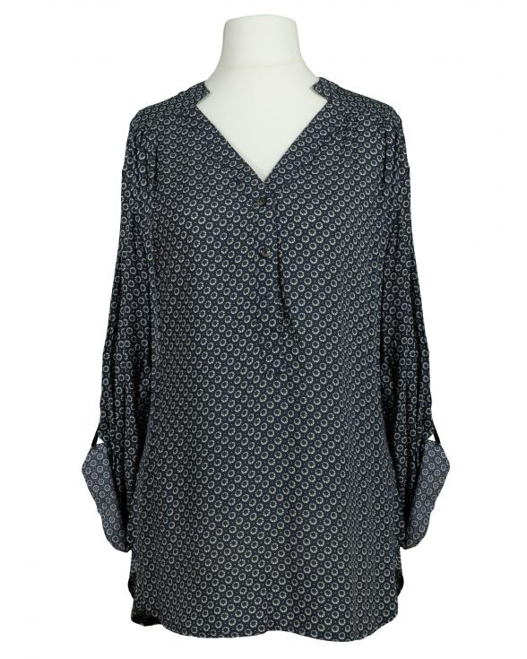 Tunika Bluse Print in blau von Zinka