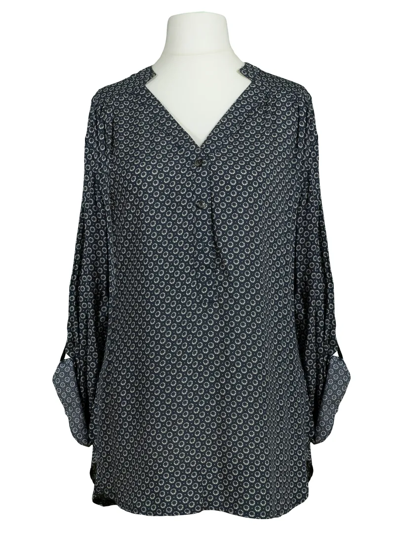 Tunika Bluse Print in blau von Zinka