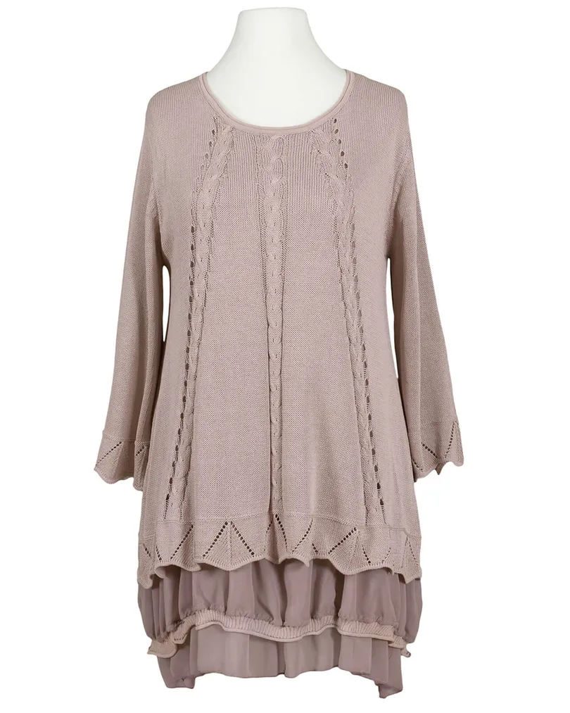 Tunika Chiffonvolant in  rosa von Montan (Bild 1)