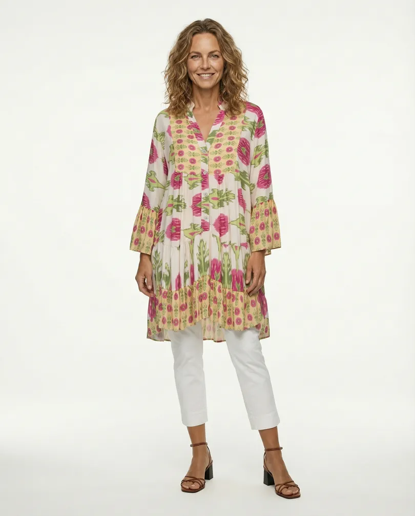 Tunika Floral in  bunt von H. Trend (Bild 3)
