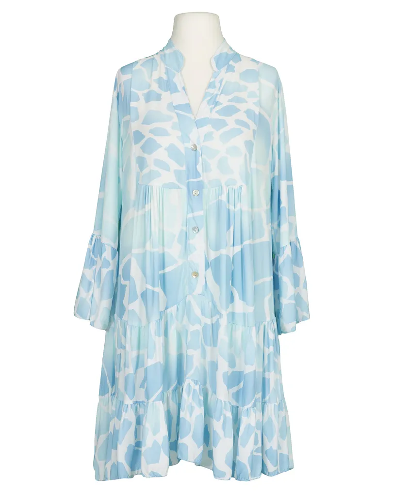 Tunika Giraffen Print in  hellblau von H. Trend (Bild 1)
