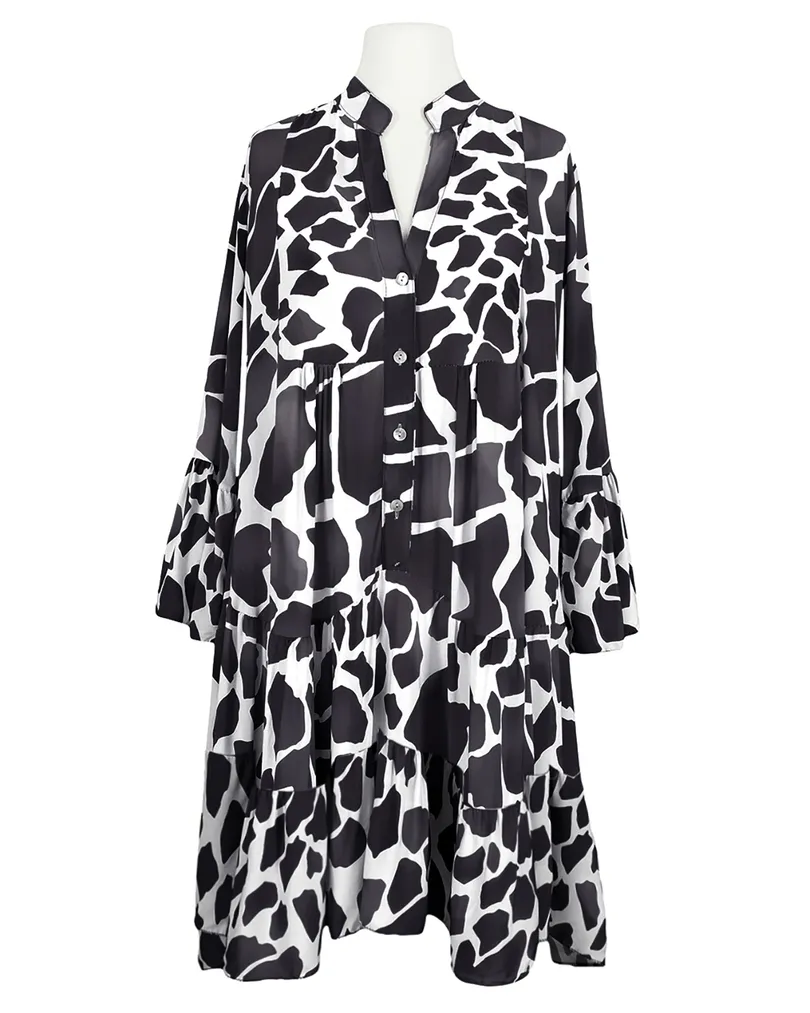 Tunika Giraffen Print in  schwarz von H. Trend (Bild 1)